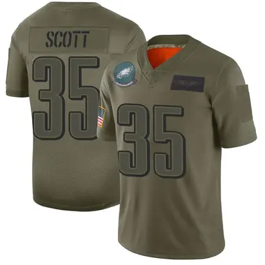 Kenneth Gainwell Philadelphia Eagles Men's Legend Olive Salute to Service T- Shirt