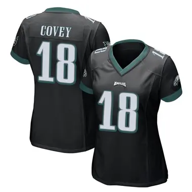 Britain Covey Women's Game Black Philadelphia Eagles Alternate Jersey