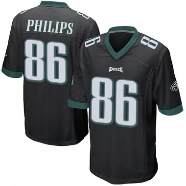 Kyle Philips Men's Game Black Philadelphia Eagles Alternate Jersey