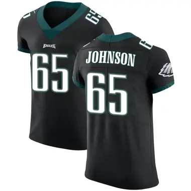 Limited Youth Lane Johnson Silver Jersey - #65 Football Philadelphia Eagles  100th Season Inverted Legend Size S(10-12)