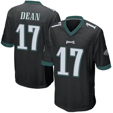 Nakobe Dean Men's Game Black Philadelphia Eagles Alternate Jersey