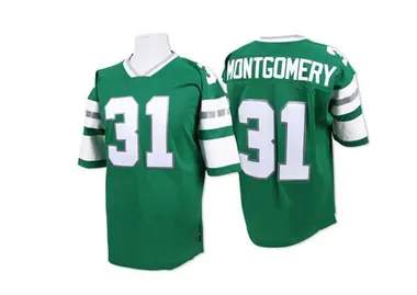 Wilbert Montgomery Men's Authentic Green Philadelphia Eagles Throwback Jersey